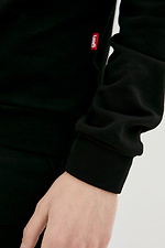 Хлопковый спортивный свитшот черного цвета GEN 8000179 фото №4
