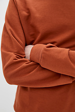 Red cotton sports sweatshirt GEN 8000180 photo №4