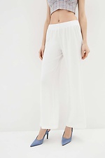 Белые трикотажные брюки ZARIN-H свободного кроя Garne 3037181 фото №1