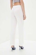 Белые трикотажные брюки ZARIN-H свободного кроя Garne 3037181 фото №3
