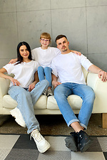 Familien-Set aus einfarbigen T-Shirts Familien-Look Garne 9000181 Foto №3