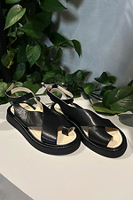Women's black toe sandals  4206183 photo №1