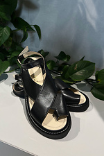 Women's black toe sandals  4206183 photo №2