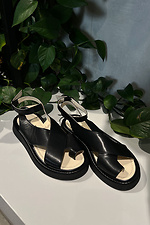 Women's black toe sandals  4206183 photo №4