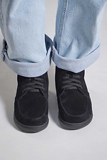 Schwarze Wildleder-Winterstiefel mit anatomischer Passform 4207183 Foto №3