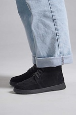 Schwarze Wildleder-Winterstiefel mit anatomischer Passform 4207183 Foto №4