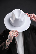 Ohne Fedora White Man Hat Without 8049183 Foto №2