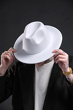 Without Fedora White Man Hat Without 8049183 photo №4