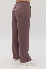 Прямые класические штаны коричневого цвета Garne 3041184 фото №8