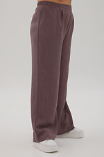 Прямі класичні штани коричневого кольору Garne 3041184 фото №9