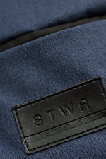 Синий рюкзак SLING на одно плечо с внешним карманом STWR 3500184 фото №8