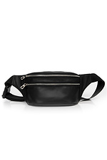 Сумка на пояс бананка шкіряна Tirso  BTS чорний SamBag 8045184 фото №11
