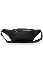 Сумка на пояс бананка шкіряна Tirso  BTS чорний SamBag 8045184 фото №12