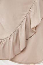 Пастельная нарядная блуза NIKOL с воланами и укороченными рукавами Garne 3038185 фото №4