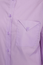Cotton women's shirt VALETTA with puffed sleeves on the cuffs and a high collar Garne 3040185 photo №11