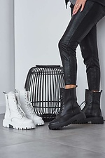 White leather winter boots  8019185 photo №7