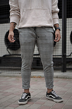 Checked drawstring chinos Without 8048185 photo №2