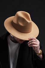 Without Fedora Beige Man Hat Without 8049185 photo №1