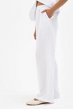 Прямі класичні штани білого кольору Garne 3041186 фото №4
