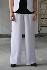 Прямі класичні штани білого кольору Garne 3041186 фото №10