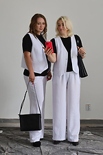 White straight trousers Garne 3041186 photo №11