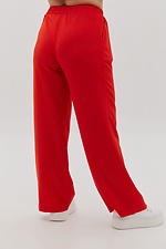 Прямые класические штаны красного цвета Garne 3041187 фото №7