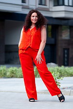 Straight dress pants in red Garne 3041187 photo №10