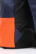 Niebiesko-pomarańczowy plecak WARM unisex z kieszenią na laptopa Warm 4007187 zdjęcie №10