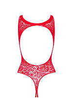 Roter erotischer Body mit intimen Schlitzen Obsessive 4026187 Foto №4