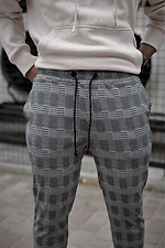 Checked drawstring chinos Without 8048187 photo №7