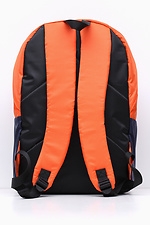 Unisex WARM backpack with laptop pocket in orange and blue Warm 4007188 photo №9