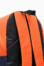 Unisex WARM backpack with laptop pocket in orange and blue Warm 4007188 photo №10