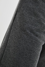 Летние трикотажные шорты серого цвета до колен GEN 8000188 фото №4