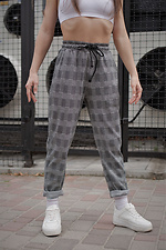 Checkered High Rise Chinos Without 8048188 photo №2