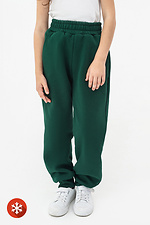 Warm children's pants CLIFF emerald color Garne 7770189 photo №1