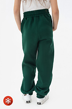 Утепленные детские штаны CLIFF изумрудного цвета Garne 7770189 фото №5