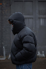 Короткая дутая куртка оверсайз на зиму с капюшоном VDLK 8031189 фото №2