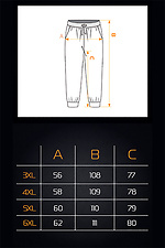 Men's Sweatpants Simple Straight Big 2 Ash Teamv 8034189 photo №5