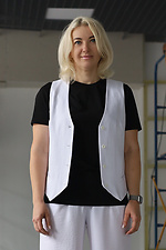 Classic vest NATA with white buttons Garne 3041191 photo №11