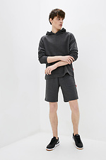 Серые летние шорты хлопковые длинные GEN 8000192 фото №2