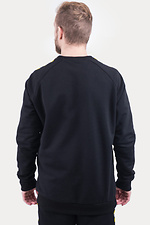 Schwarzes Strick-Sweatshirt mit gelbem Aufdruck Urban Planet 8030192 Foto №2