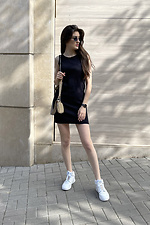 Short sleeveless tank top dress in black HOT 8035192 photo №2