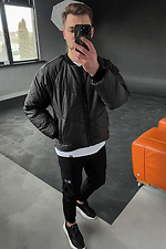 Men's oversized lakke raincoat jacket with raglan sleeves TUR WEAR 8037192 photo №8