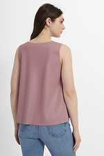 Asymmetric top NADIA made of high-quality eco-leather in pink color Garne 3040193 photo №2