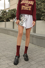 Merino knitted high socks M-SOCKS 2040194 photo №6