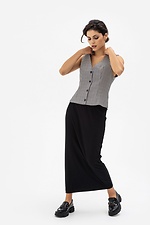 FEMME checkered vest with buttons Garne 3041194 photo №2