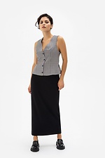 FEMME checkered vest with buttons Garne 3041194 photo №3