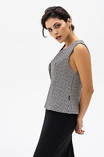FEMME checkered vest with buttons Garne 3041194 photo №4