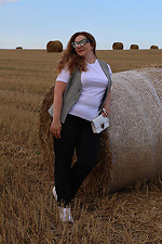 FEMME checkered vest with buttons Garne 3041194 photo №10