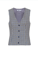 FEMME checkered vest with buttons Garne 3041194 photo №11